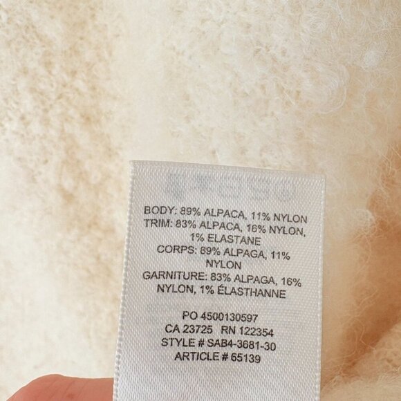 Aritzia Wilfred Seissan Alpaca Wool Sweater Birch Size 1/ Small - Picture 11 of 11